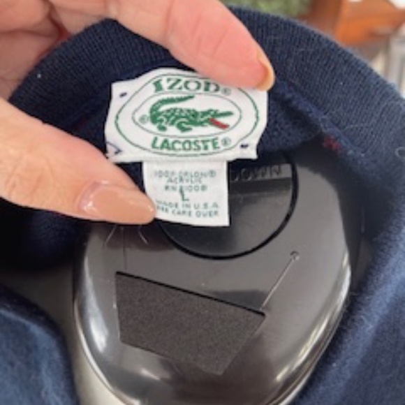 Vintage Izod Lacoste Navy Sweater Vest - L - Picture 2 of 6